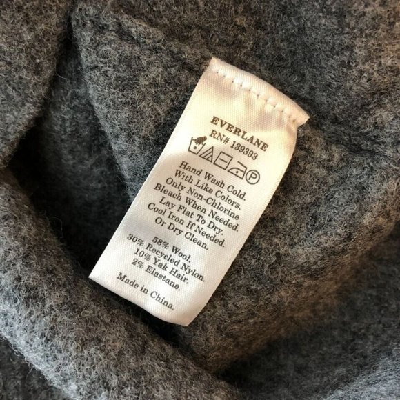 Everlane Heathered Charcoal Yak And Wool Blend The Cozy Stretch Tank Size Medium - Picture 5 of 10